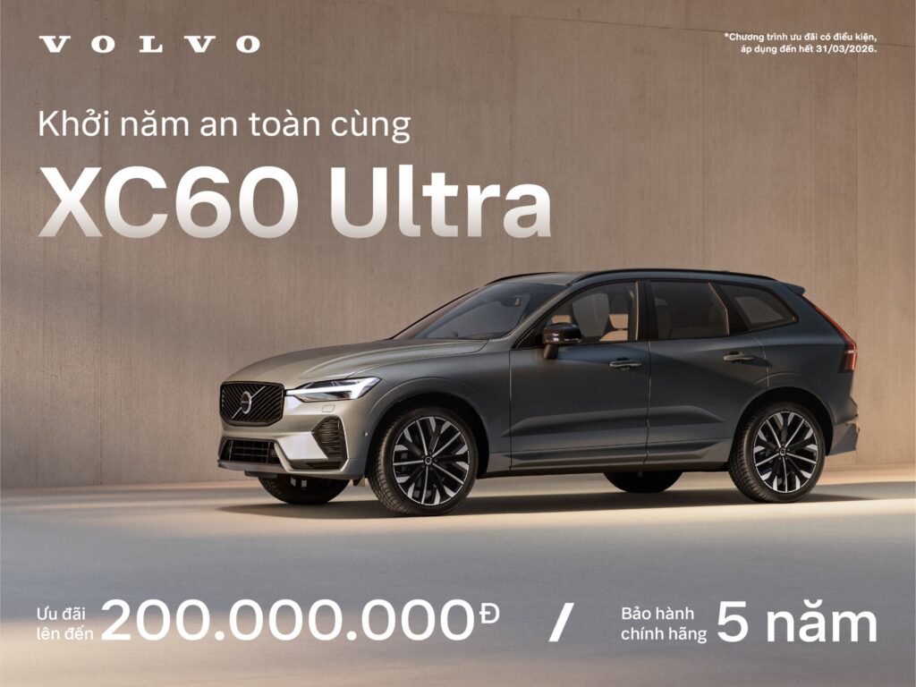 Volvo XC60 Ultra  Nhận ngay ưu đãi lên đến 200 TRIỆU ĐỒNG